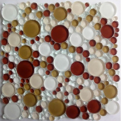 Mixed Color Glass Mosaic Tile KSL-16611