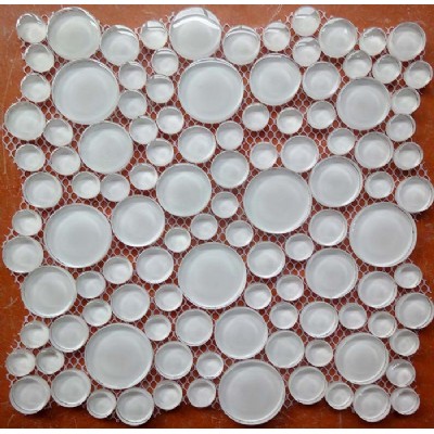 Super White Glass Mosaic Tile KSL-16612