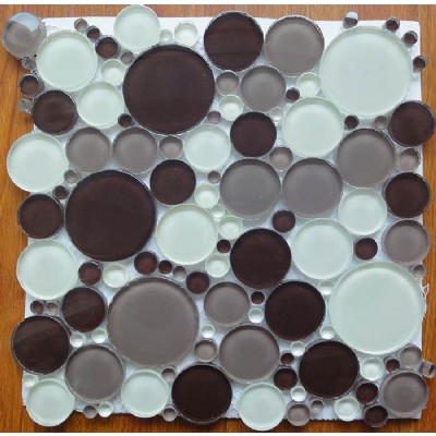 Mezclado color del azulejo Mosaico de cristal KSL-16614