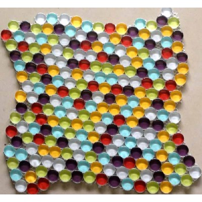 Teja Mini Ronda de mosaico de cristal KSL-16634