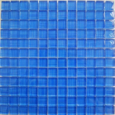 La pintura azul del azulejo Mosaico de cristal KSL-16706