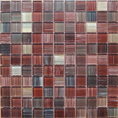 Pintura marrón mosaico de cristal KSL-16742