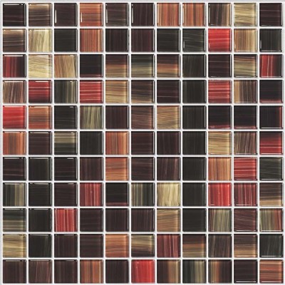 Pintura marrón mosaico de cristal KSL-151174