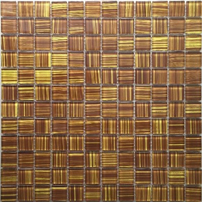 Yellow Glass Mosaic Painting Tile KSL-151177