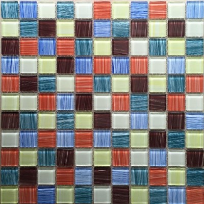 Pintura colorida del azulejo Mosaico de cristal KSL-151179