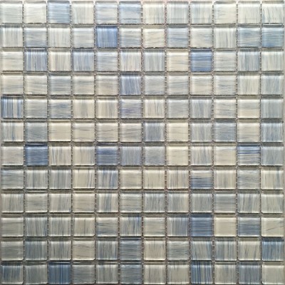 Blue Glass Mosaic Painting Tile KSL-151180