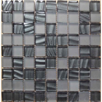 Серый Стеклянная мозаика KSL-16692