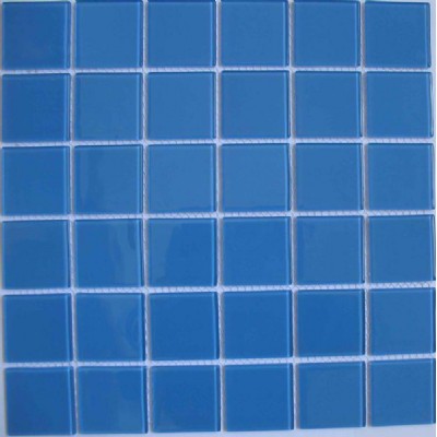 mosaico de cristal de color azul claro KSL-16728