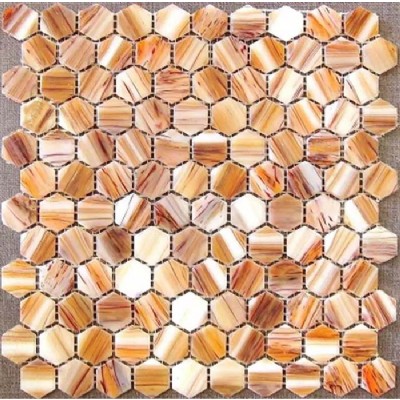 Oxidada del mosaico del azulejo línea de oro KSL-GL010