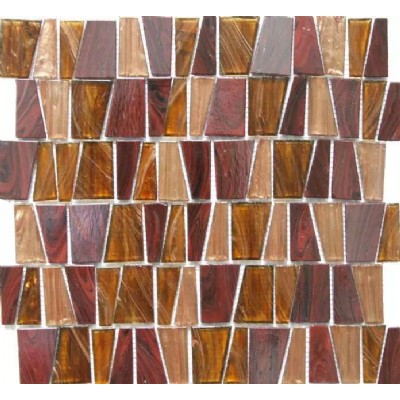 Marron Golden Line Mosaic Tile KSL-GL022