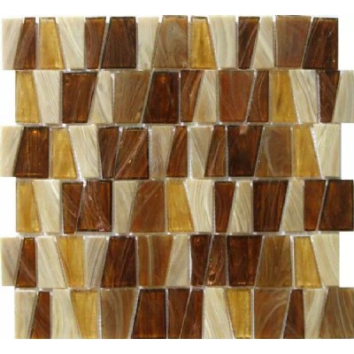 Brown Golden Line Mosaic Tile KSL-GL023