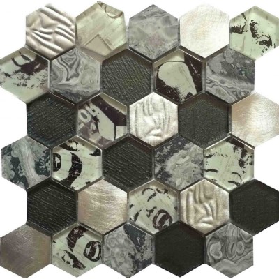 Azulejo nuevo diseño hexagonal de mosaico KSL-16305