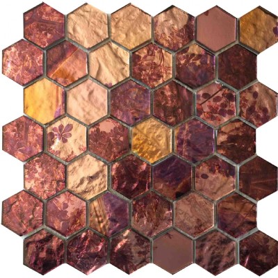 Hexagon glass tile KSL-16311
