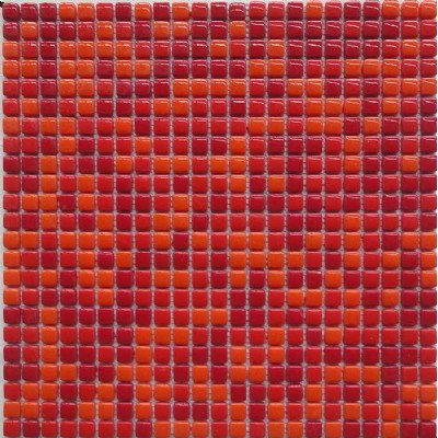 Red Recycled Glass Mosaic KSL-16798