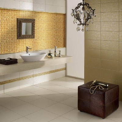 48 x 48 Glass Foil Metal Mosaic KSL-1353