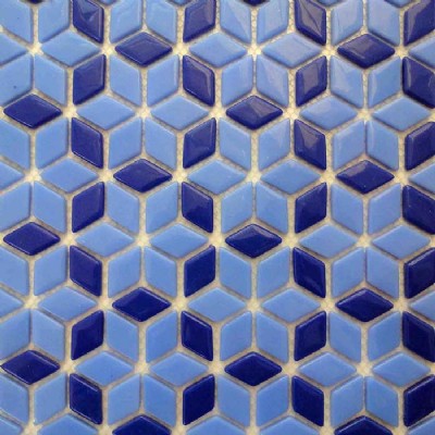 Blue Recycled Glass Mosaic KSL-16792