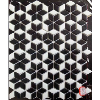 Classic Rhombus Recycled Glass Mosaic KSL-16796