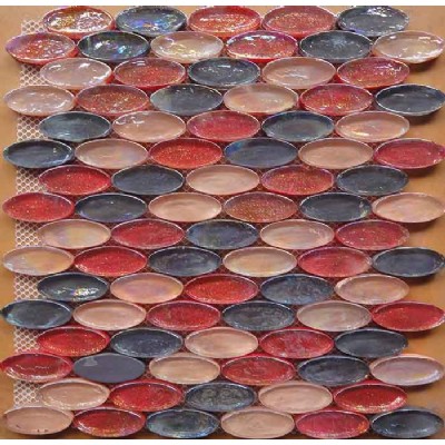 Iridescent Pressed Glass Mosaic KSL-16620