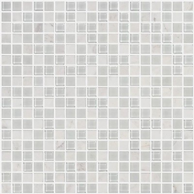 Blanco Vidrio de mosaico de piedra 1312