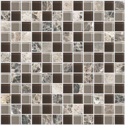 Glass Emperador Mosaic 1363