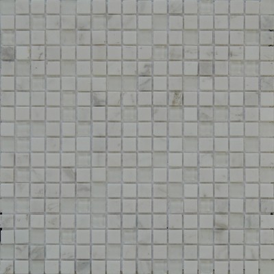Mármol blanco Mosaico de cristal KSL-151126
