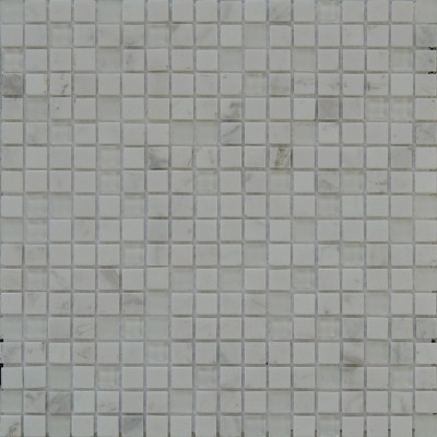 White Marble Glass Mosaic KSL-151126