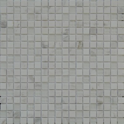 White Marble Glass Mosaic KSL-151126