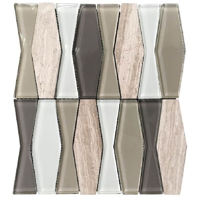 Classic Glass Stone Decor Tile KSL-16291