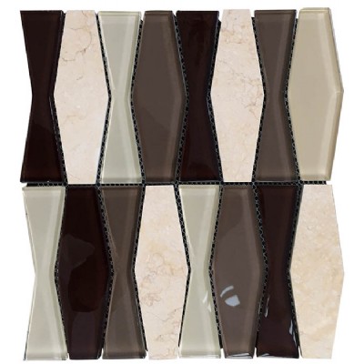 Classic Glass Stone Irregular Tile KSL-16292