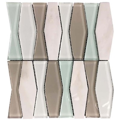 Glass Stone Irregular Tile KSL-16293