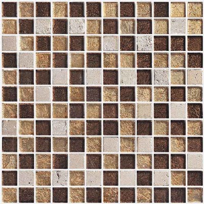 23 x 23 Glass Foil Mosaic KSL-1309