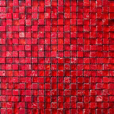 Hoja roja del mosaico KSL-16385