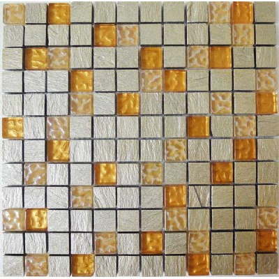 Crackle Glass Mix Stone Mosaic KSL-16410