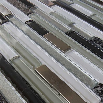 Steel Glass Decoration mosaic Tile  GM3103