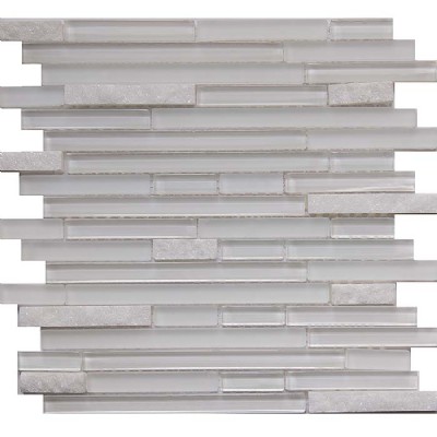 Teja de cristal blanca pura que entrelaza mosaico GM2103