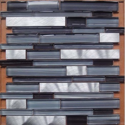 翻译  Metal Glass Mosaic Random Tile KSL-16531