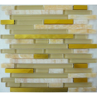 Metal Tile Onyx Glass Mosaic  KSL-16568