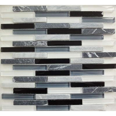 Glass Marble Strips Mosaic Tile KSL-16572