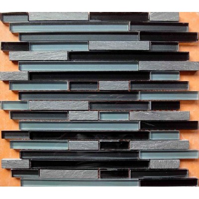 Glass Stone Interlocking Mosaic Tile KSL-16588