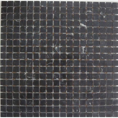 Отполированный черный мрамор Мозаика KSL-16259