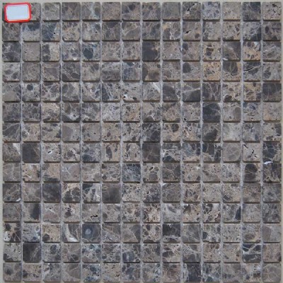 20x20 Emperador oscuro mosaico KSL-16157