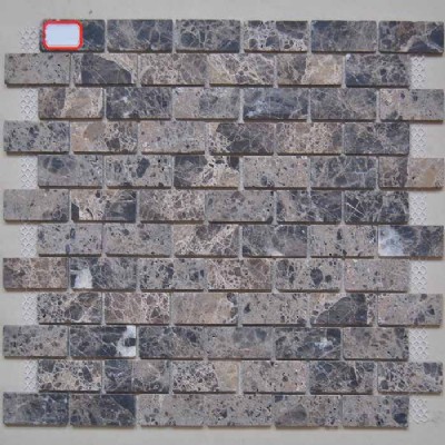 23x48 Emperador oscuro mosaico KSL-16156