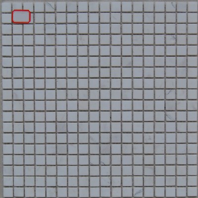 15x15 blanca de mármol del mosaico KSL-16155