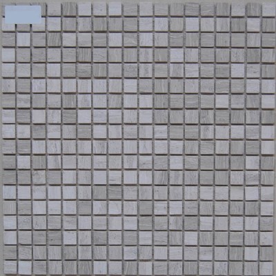 15x15 Wooden Grey Mosaic KSL-4M007