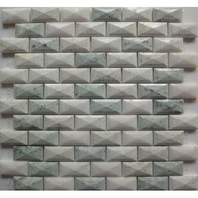 3D mosaico de mármol pulida ladrillo KSL-16256