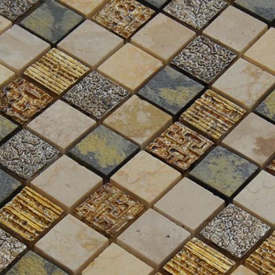 Grid Marble Mosaic Tile  KSL-151001