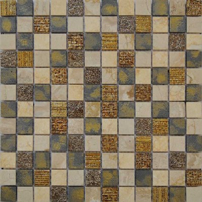 Grid Marble Mosaic Tile  KSL-151001