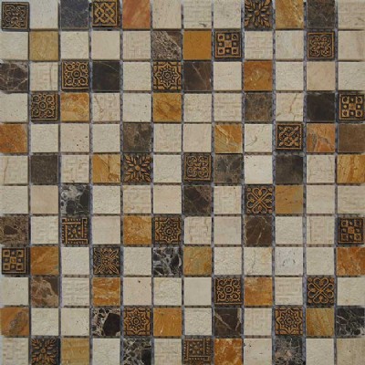 Azulejo de mosaico de piedra decorativa KSL-151003