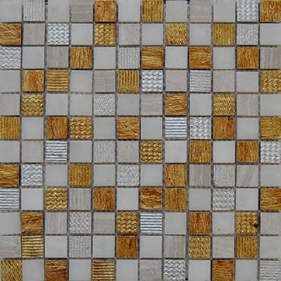 Golden Marble Mosaic Tile KSL-151005