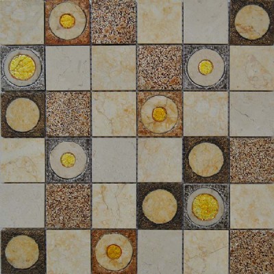 Marble Mosaic Drawing Tile KSL-151014
